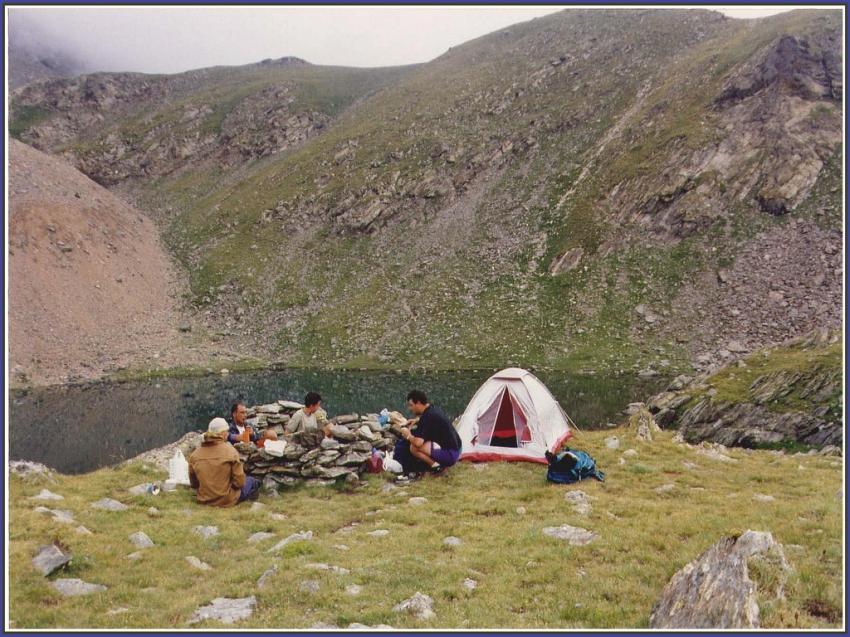 Bivouac dans les Pyrnes.