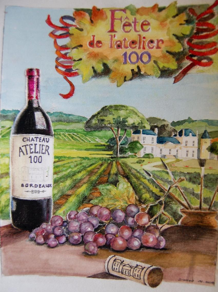 AFFICHE SUR LE THEME DU VIN