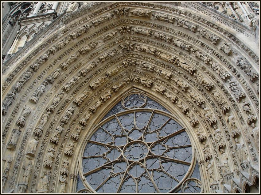 Reims - Dtail de la Cathdrale.