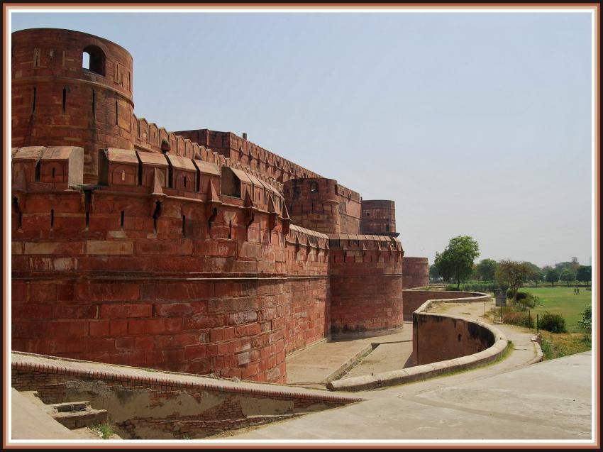 Agra - Les remparts du fort