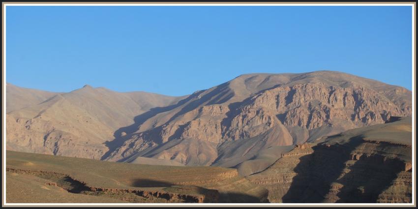 Paysage sur la route d'Oussikis