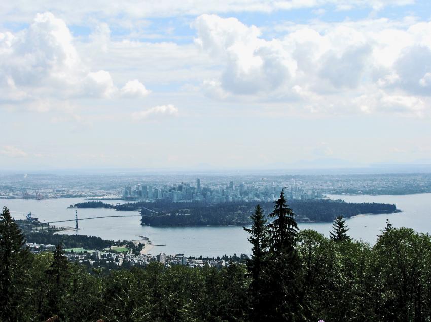 Vue sur une partie de la ville de Vancouver