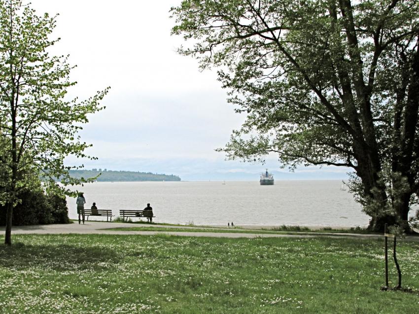 Au-dessus de la 3me plage au Stanley Parc Vancouv