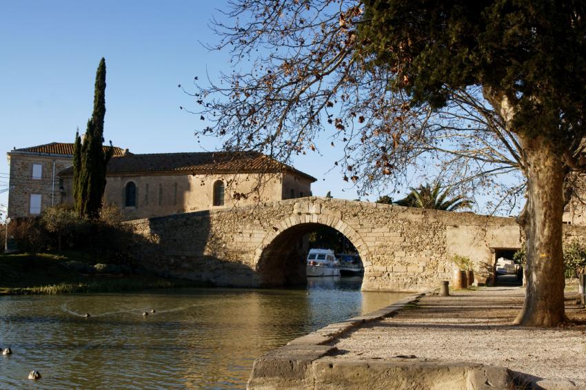 Canal du midi en hiver.