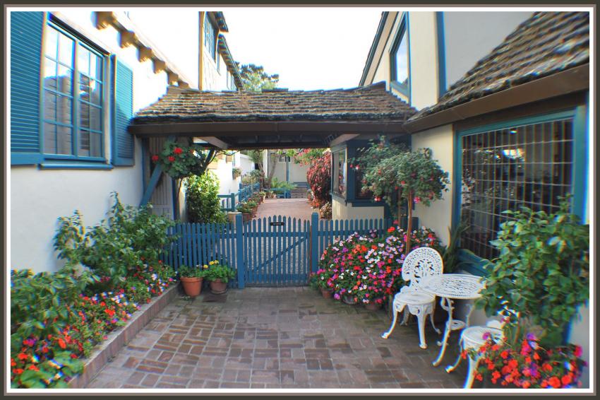 Maison fleurie  Carmel (Californie)