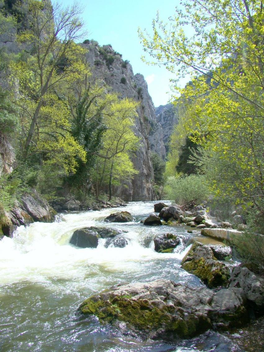 l  aude descendant de la montagne