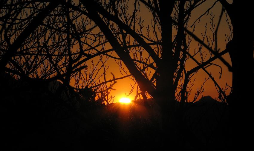 Coucher de soleil au col de Reychasset 