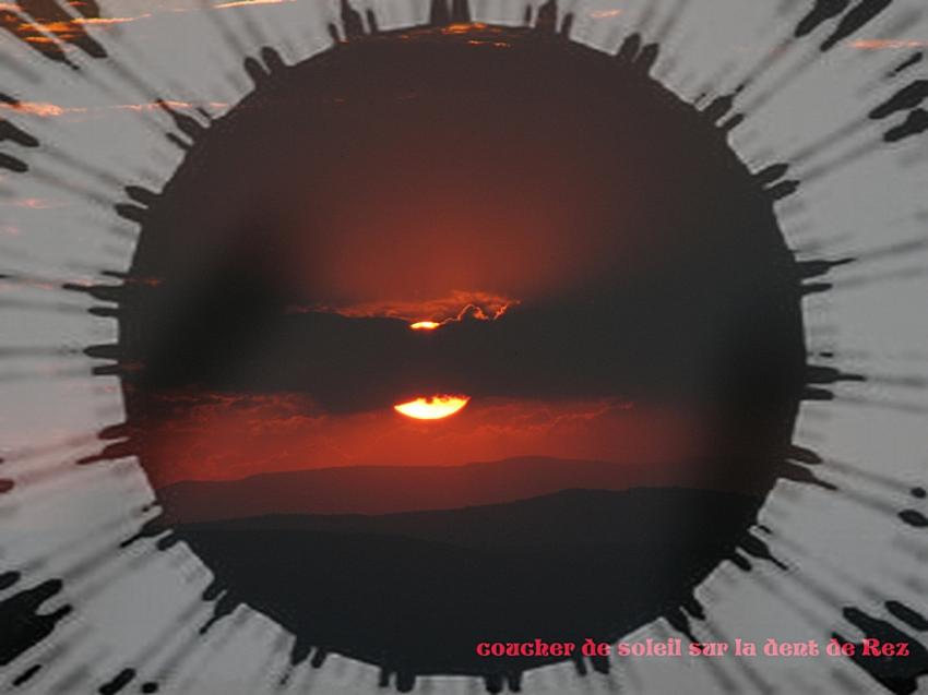 Coucher de soleil sur la dent de Rez