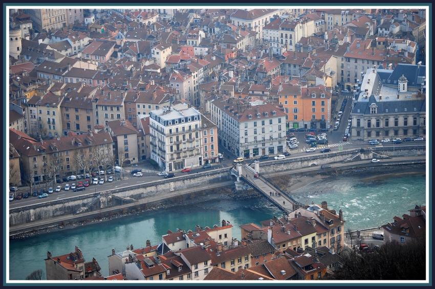 Grenoble vue de la Bastille
