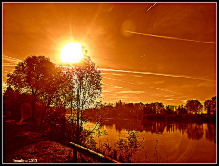 coucher de soleil  vers Conlans...